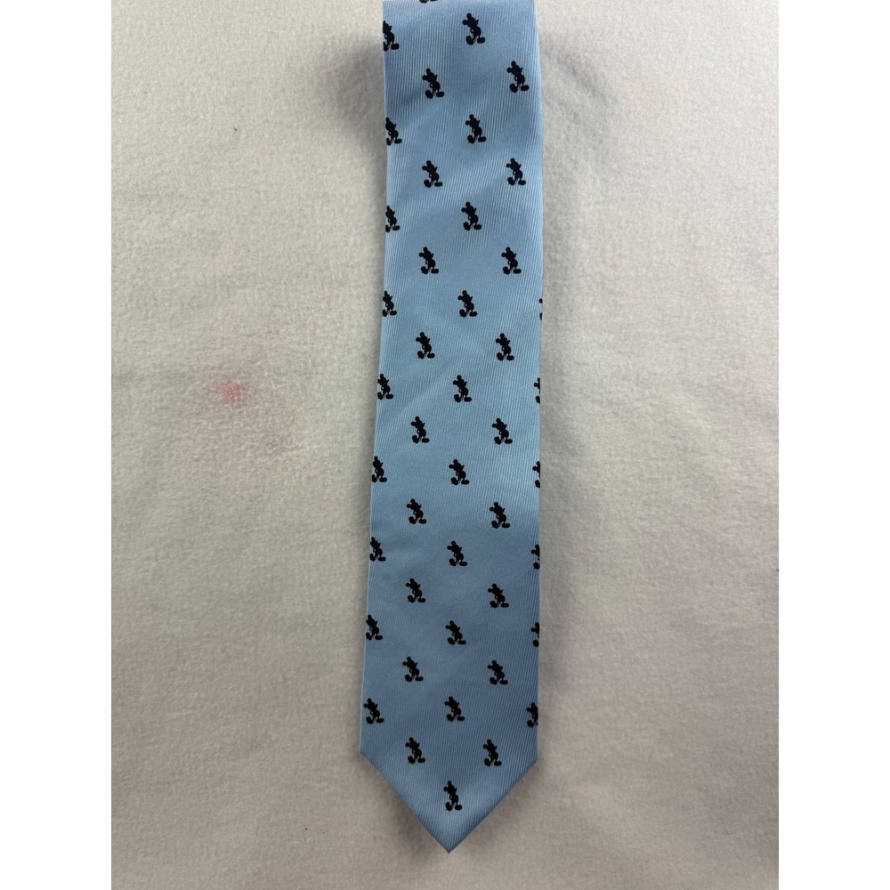 Walt Disney World Mickey Mouse‎ Silk Necktie Blue Black